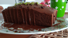 Gâteau au chocolat et pointe de café