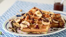 Gaufres rhum-chocolat