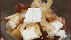 Verrines Pomme - Chèvre - Curry