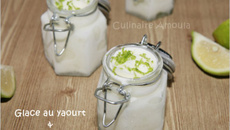 Glace au yaourt et citron vert