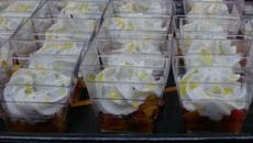 Verrine de poivrons/boursin