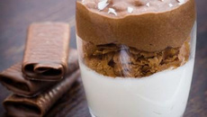 Verrines aux deux chocolats et Gavottes