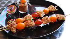 Brochette au thon miel - citron