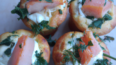 Muffins saumon fumé et féta