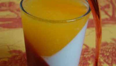 Verrine orange sanguine, bulgare fève Tonka, et mandarine