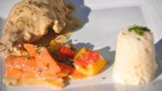 Gibelotte de lapin aux deux moutardes