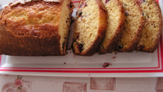 Cake au cassis