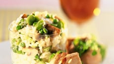 Grillades de porc aux herbes fraiches et risotto vert