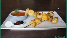 Brochettes de poulet façon Calvi revisité