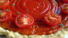 Tarte tomates/ moutarde