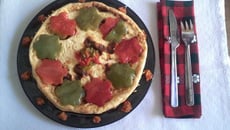 Quiche sans pâte et ses poivrons fleuries