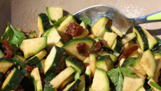Salade de courgettes crues rapide