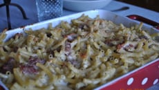 Macaroni gratinées au jambon de parme