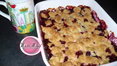 Crumble aux cerises économique