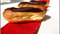 Petits éclairs à la crème pâtissière et à sa ganache chocolat