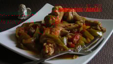 Lapin aux poivrons maison