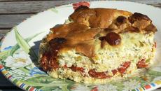 Clafoutis aux tomates cerises classique