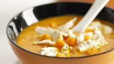 Velouté de potiron aux écailles de Boursault