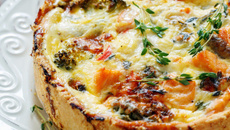 Quiche brocolis saumon