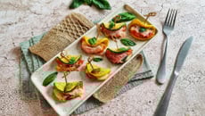 Demi-lunes de courgettes à la parmigiana