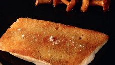 Féra du Léman, boutons de culotte, croûte et émulsion de brioche