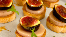 Bouchées de foie gras aux figues
