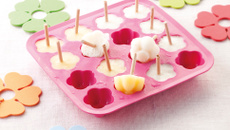 Sucettes glacées litchis et ananas