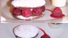 Sablés aux framboises et crème pâtissière