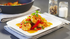 Crevettes sautées à la thaï