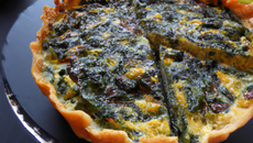 Quiche aux épinards et au Bleu d'Auvergne