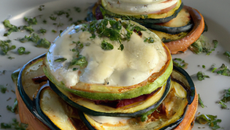 Tatin de courgettes au camembert