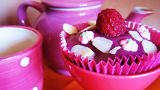 Cupcakes choco-framboises