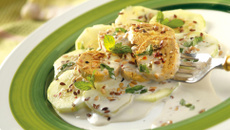 Concombres en robe blanche