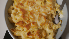 Gratin de macaronis au chèvre facile