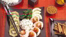 Langoustines et kiwi au petit goût exotique