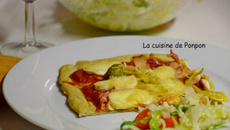 Pizza tomate, jambon, fromage