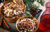 Salade tiède de gros haricots blancs au thon et à l'estragon