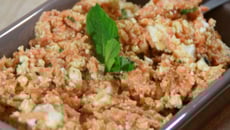 Salade de carottes et feta à la menthe