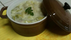 Gratin de poireaux aux petits lardons