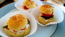 Mini burgers apéritifs aux trois saveurs