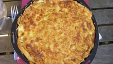 Tarte aux courgettes fromage et petits lardons