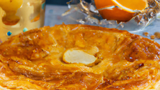 Galette des rois simple à la fleur d'oranger