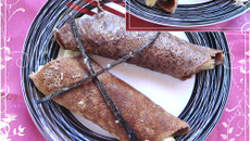 Crêpes au chocolat bananes et poires