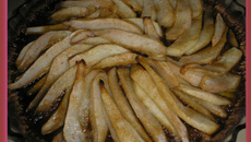 Tarte "toute vergeoise" & poires