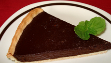 Grande tarte au chocolat
