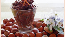 Risotto au chocolat et aux  noisettes