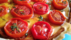 Tarte à la tomate à grignoter