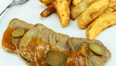 Langue de bœuf en sauce