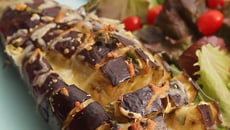 Aubergines farcies façon hérisson