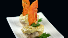 Champignons farcis au Valençay